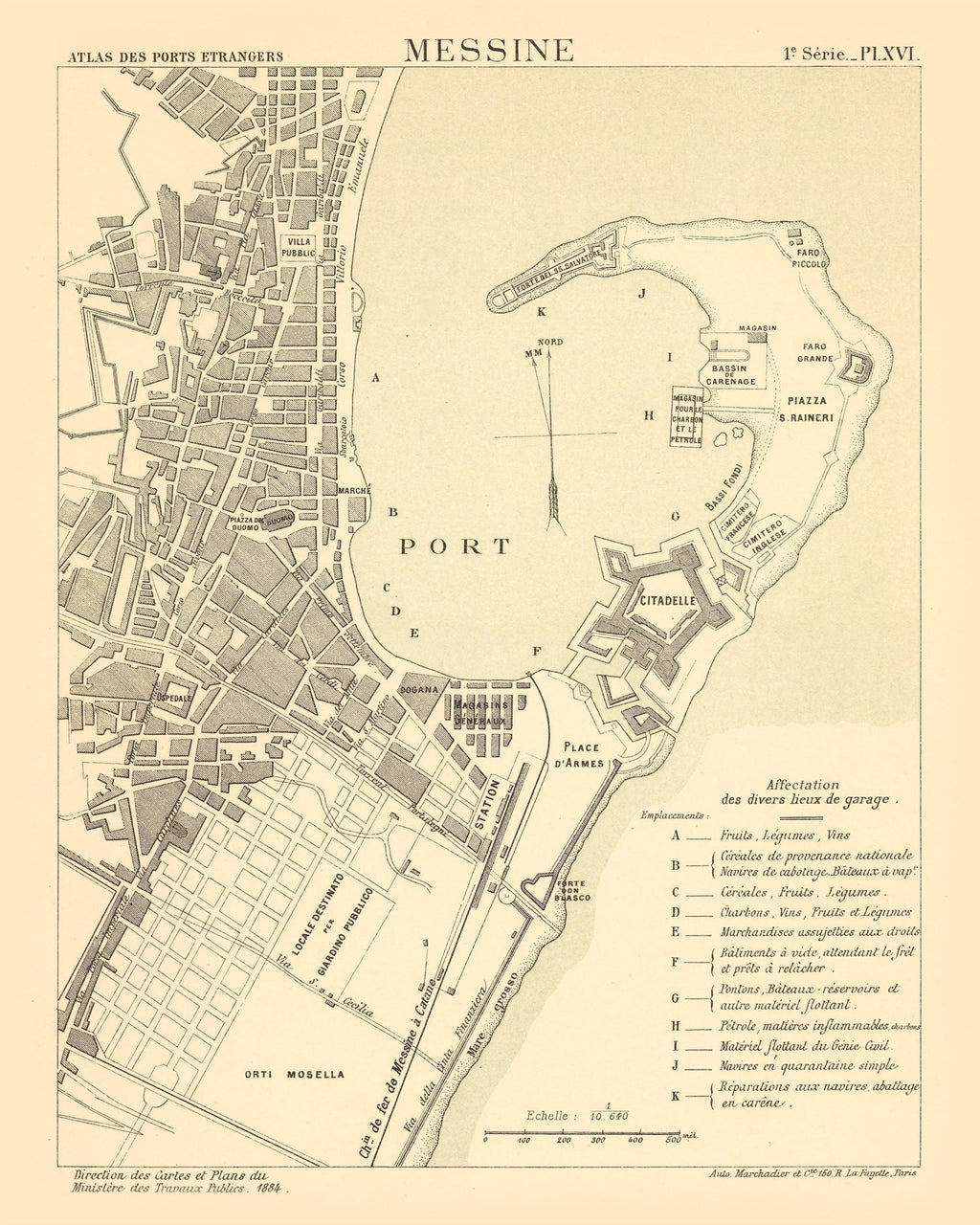Vintage Map of Mesen, Belgium 1884