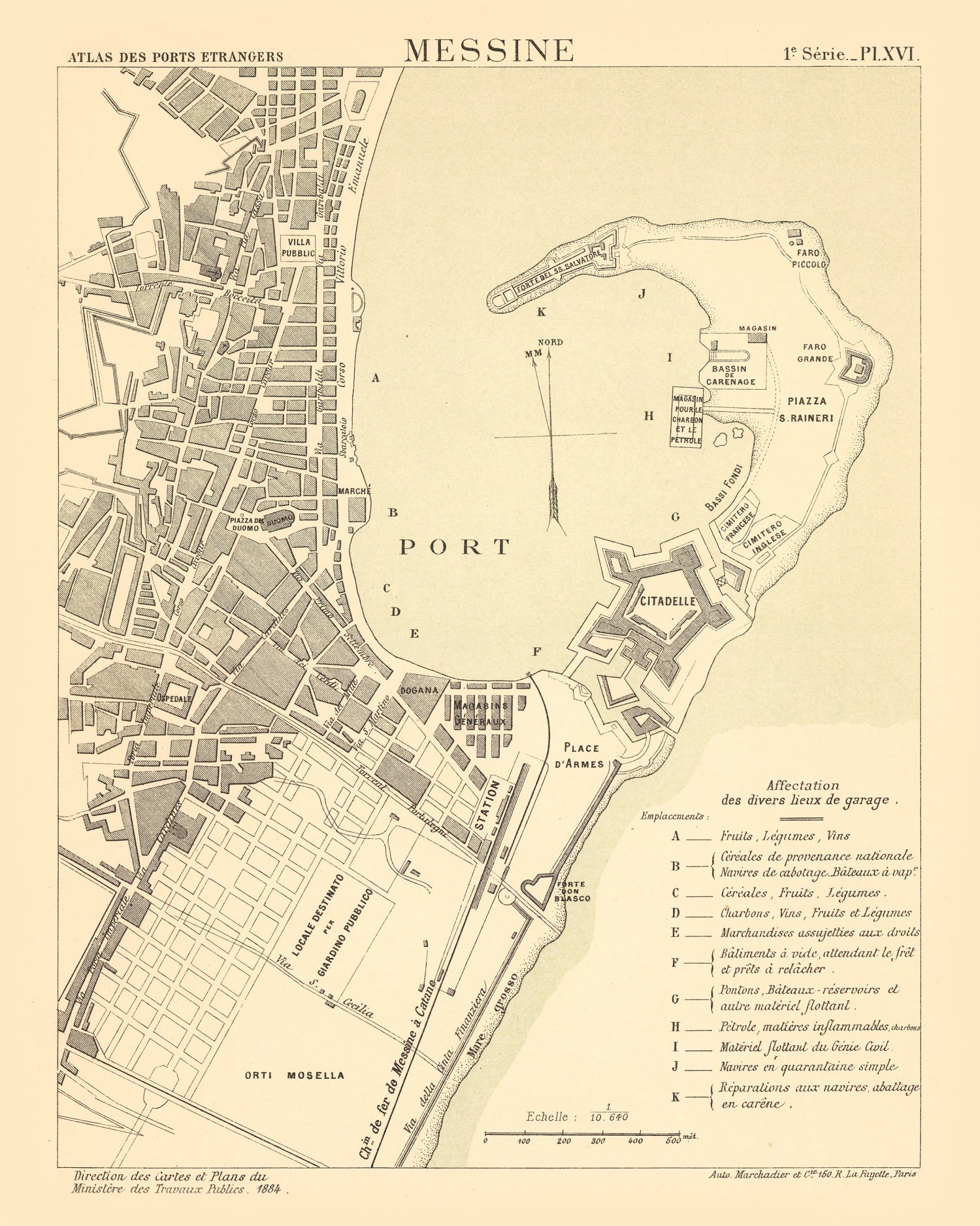 Vintage Map of Mesen, Belgium 1884