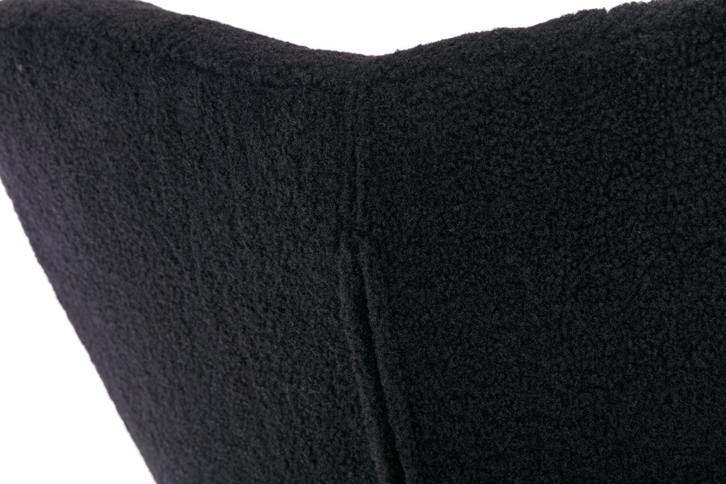 050-Teddy Fabric Rocking Gilder Nursery Chair For Living Room Indoor,Black
