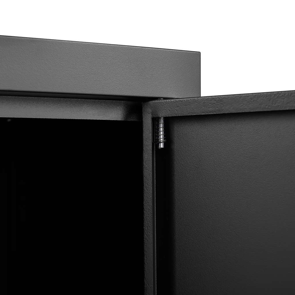 Storage Locker,File Organizer, Storage Cabinet with Door Locks and Two Adjustable Shelves, Suitable as a Cabinet for Home, Office, School & Garage Use