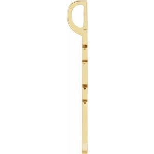 14K Yellow Gold WWJD Charm/Pendant – image 2