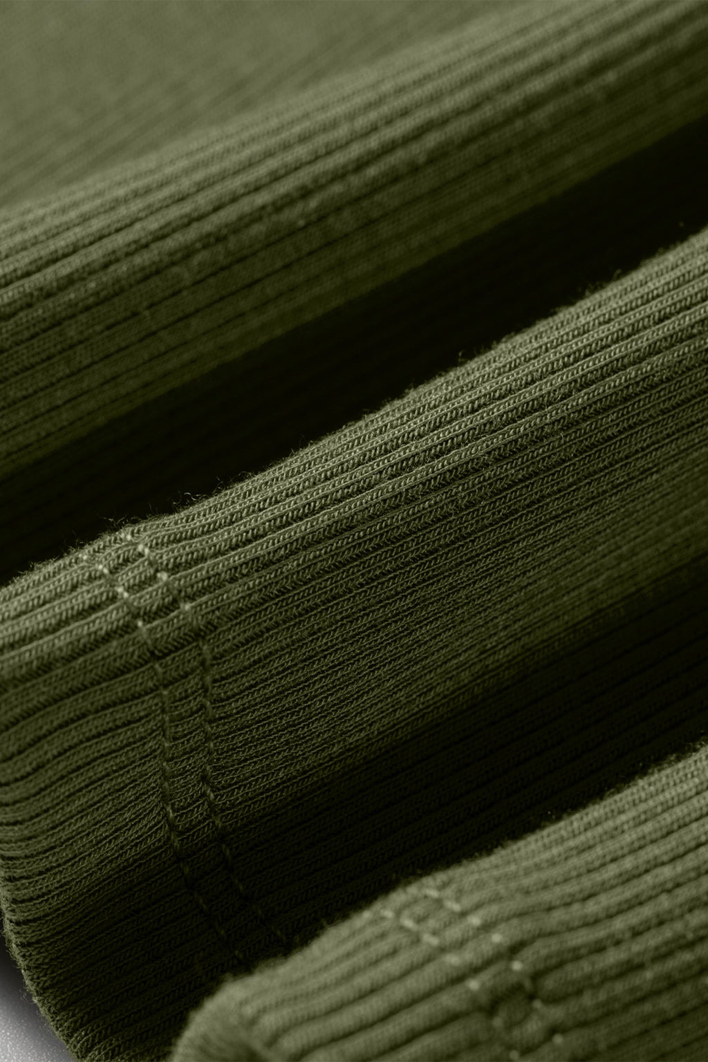 Solid Ribbed Knit Padded Tank Top