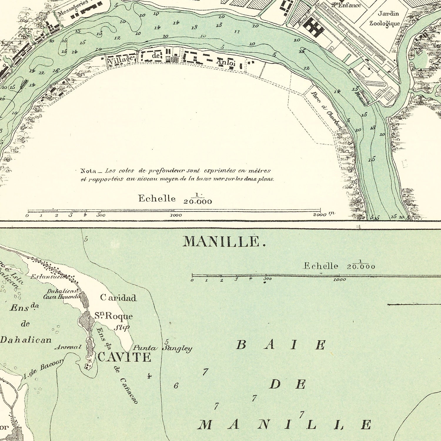 Vintage Map of Ho Chi Minh City, Vietnam 1866