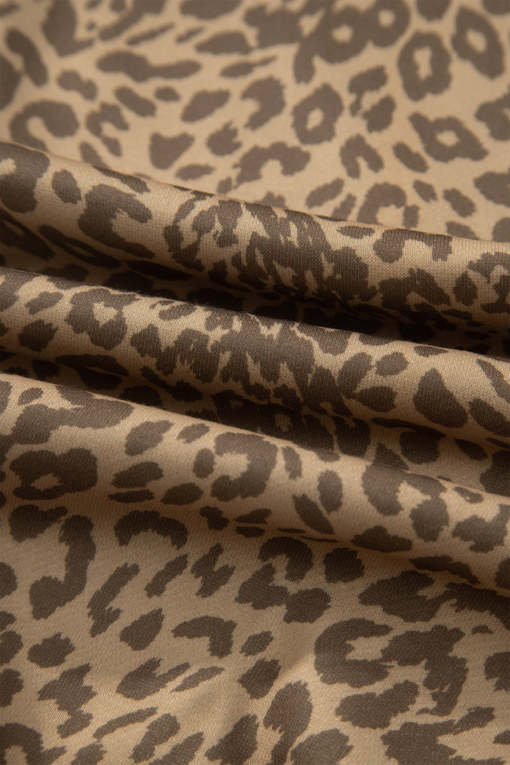 Leopard Star Patch Drawstring Jogger Pants