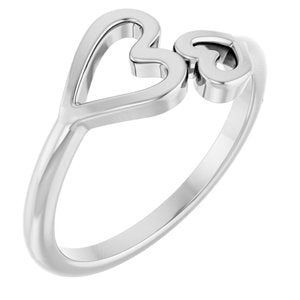 Double Heart Ring