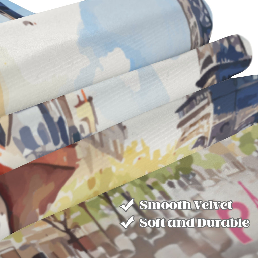 Eiffel Tower Paris France Window Curtains - 52" x 63" (Made in USA)