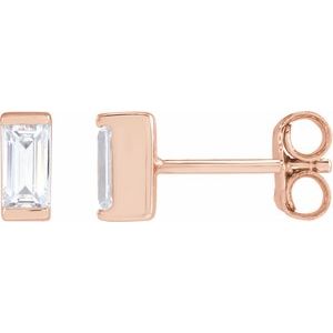 14K Rose Gold 3/8 CTW Lab-Grown Diamond Earrings