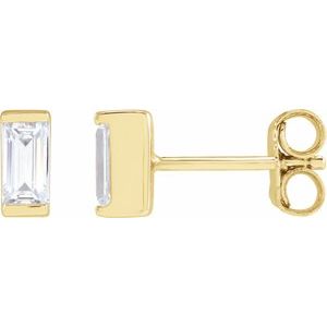14K Yellow Gold 3/8 CTW Lab-Grown Diamond Earrings