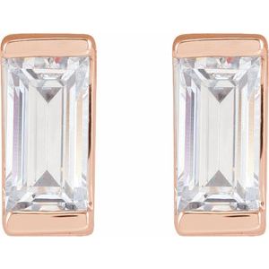14K Rose Gold 3/8 CTW Lab-Grown Diamond Earrings – image 2
