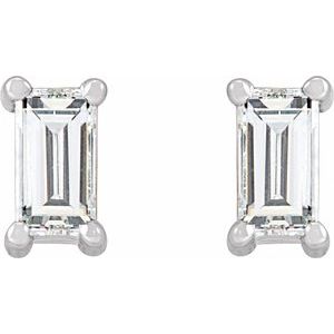 14K White Gold 1/5 CTW Lab-Grown Diamond Stud Earrings – image 2