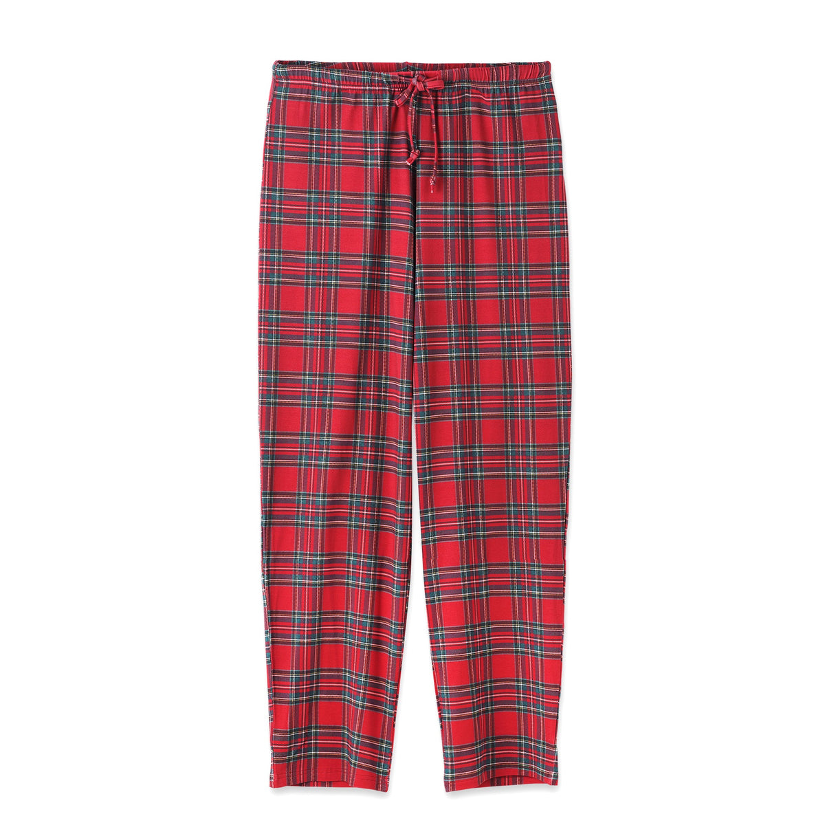 Christmas Unisex Bamboo Pajama Pants – Classic Red Tartan