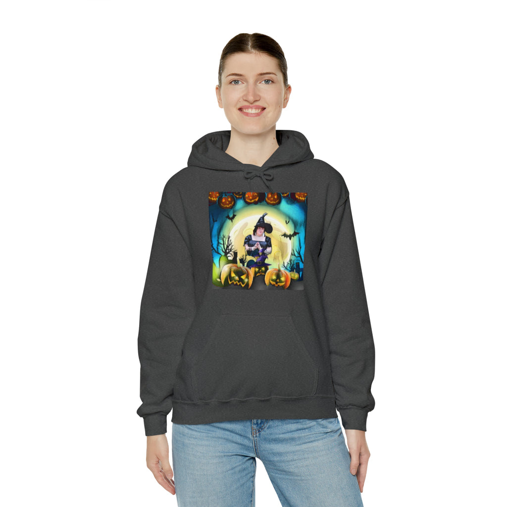Scary Witch Unisex Heavy Blend™ Hooded Sweatshirt up to 5XL