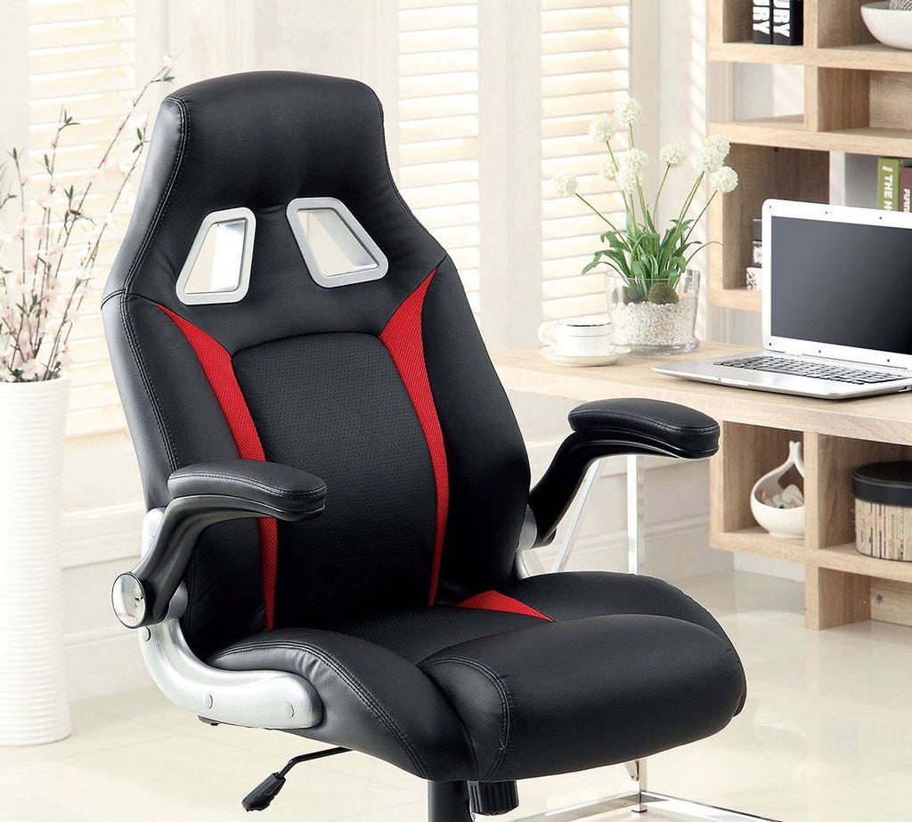 Modern Contemporary Padded Office Chair Pneumatic Height Adjustable An Wheel Legs