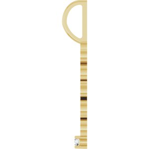 10K Yellow Gold 2 mm Round Peace Pendant Mounting – image 5