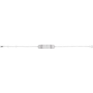 14K White Gold Engravable Medical Identification 6 1/2-7 1/2" Bracelet – image 2