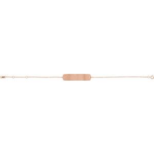 14K Rose Gold Engravable Medical Identification 6 1/2-7 1/2" Bracelet – image 2