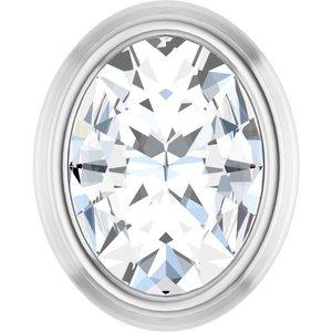 Platinum 1/10 CT Rose-Cut Natural Diamond Slide Pendant
