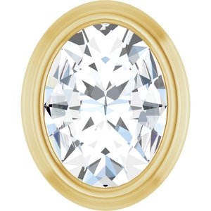14K Yellow Gold 1/10 CT Rose-Cut Natural Diamond Slide Pendant