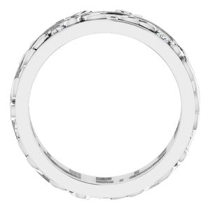 14K White 1/6 CTW Natural Diamond Band Size 6.5
