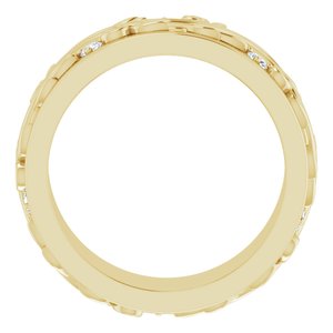 14K Yellow 1/6 CTW Natural Diamond Band Size 6