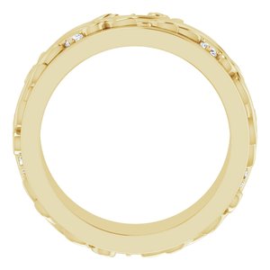 14K Yellow 1/6 CTW Natural Diamond Band Size 5