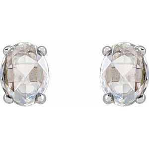 Sterling Silver 1/5 CTW Rose-Cut Natural Diamond Earrings – image 2
