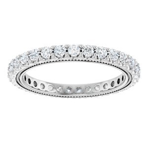 Platinum 9/10 CTW Natural Diamond Eternity Band Size 7