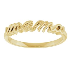 18K Yellow Mama Ring