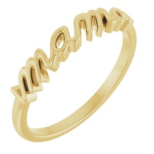 18K Yellow Mama Ring
