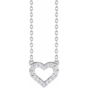 Lab-Grown Diamond Heart Necklace