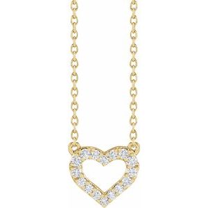 Lab-Grown Diamond Heart Necklace