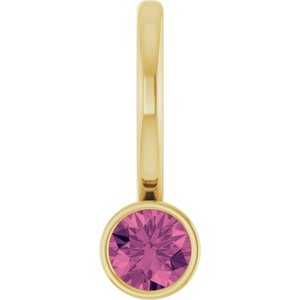 Bezel-Set Solitaire Charm/Pendant