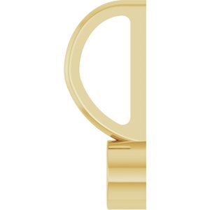 14K Yellow Gold 3 mm Round Solitaire Charm/Pendant Mounting – image 6