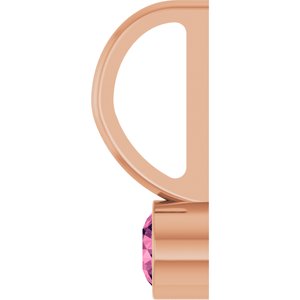 14K Rose Gold Natural Pink Tourmaline Charm/Pendant – image 3