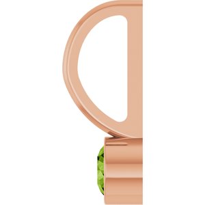 14K Rose Gold Natural Peridot Charm/Pendant – image 3