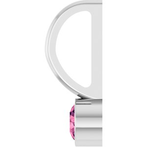 Sterling Silver Natural Pink Tourmaline Charm/Pendant – image 3