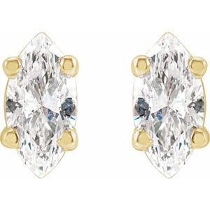 14K Yellow Gold 1/4 CTW Natural Diamond Earrings – image 2