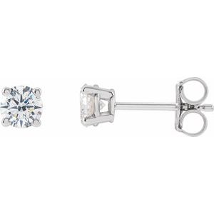 14K White Gold 1/4 CTW Lab-Grown Diamond  Earring