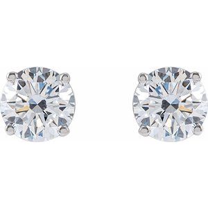 14K White Gold 3 CTW Lab-Grown Diamond Earrings – image 2