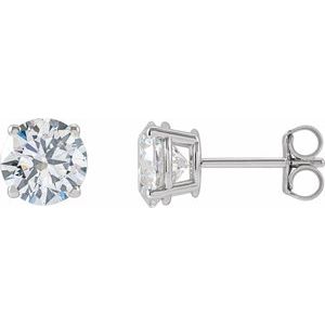 14K White Gold 1 CTW Lab-Grown Diamond Earrings