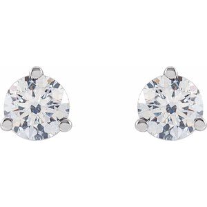 14K White Gold 1/2 CTW Lab-Grown Diamond Stud Earrings – image 2