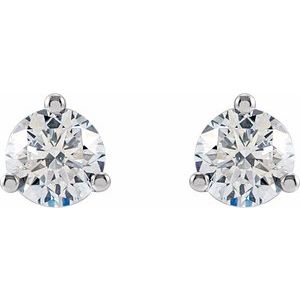 14K White 5/8 CTW Lab-Grown Diamond Stud Earrings