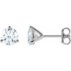 14K White Gold 1 5/8 CTW Lab-Grown Diamond Stud Earrings