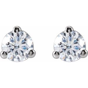 14K White Gold 1/5 CTW Lab-Grown Diamond Stud Earrings – image 2