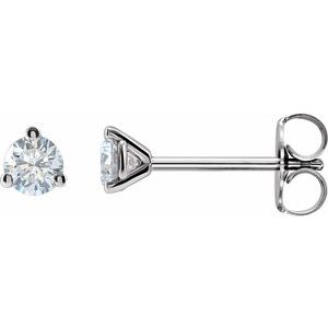 14K White Gold 1/4  CTW Lab-Grown Diamond Stud Earrings