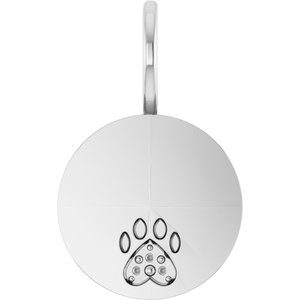 Platinum Engraved Dog Mom Paw Print Charm/Pendant Mounting – image 2