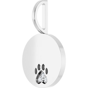 Sterling Silver Engraved Cat Mom Paw Print Charm/Pendant Mounting – image 3