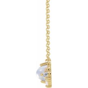 14K Yellow Gold Natural Multi-Gemstone Scattered 16-18" Necklace