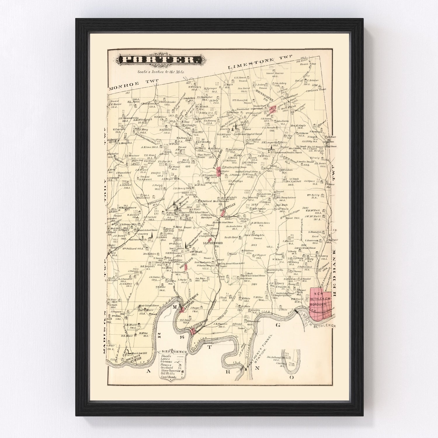 Vintage Map of Porter, Pennsylvania 1877
