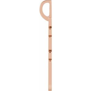 14K Rose Gold WWJD Charm/Pendant – image 2